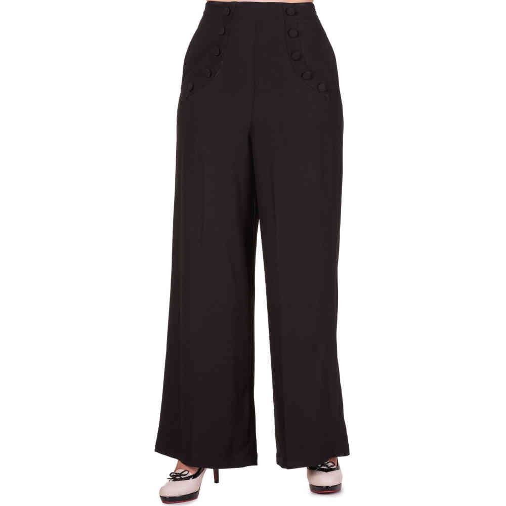Dancing Days - FULL MOON Pantalon large - Noir Product image